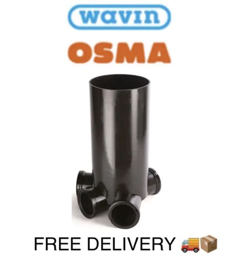 Wavin Osma 250mm Shallow Manhole Inspection Chamber Base With Shaft