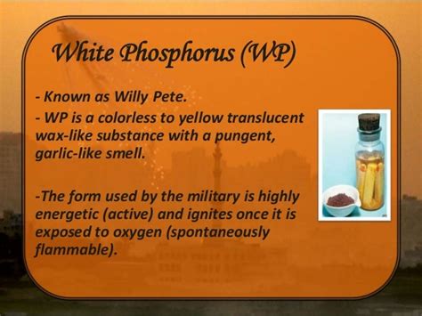 Dime And White Phosphorus