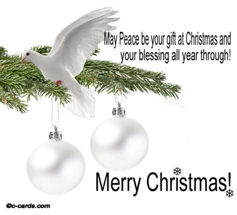 Peace Free Spirit Of Christmas Ecards Greeting Cards 123 Greetings