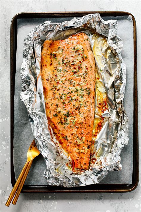 Garlic Butter Trout In Foil Only 4 Ingredients And Super Flavorful