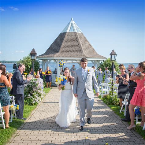 Carrie And Dan During Their Wedding Recessional At Frenchs Point