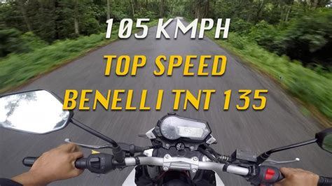 Benelli Tnt 135 Top Speed 105 Kmph Youtube