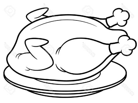 Download High Quality Chicken Clipart Black And White Roasted