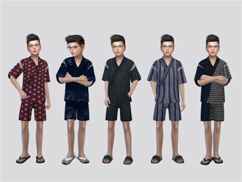 Jinbei Festival Outfit Boys By Mclaynesims At Tsr Lana Cc Finds