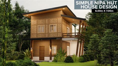 Modern Bahay Kubo Simple Nipa Hut Design 60 M X 70m Youtube