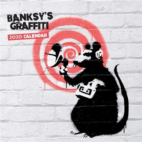 He keeps his identity a secret. Banksy'S Graffiti 2020 Square Wall Calendar : Brown Trout ...