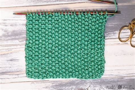 How To Knit The Seed Stitch Knitting Pattern For Beginners Video