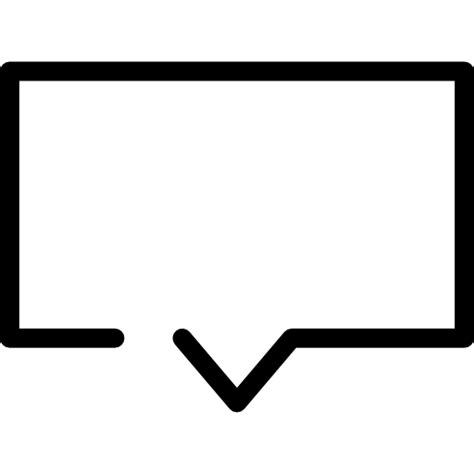 Square Speech Bubble Free Interface Icons