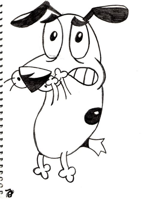 Courage The Cowardly Dog Drawing At Getdrawings Free Download