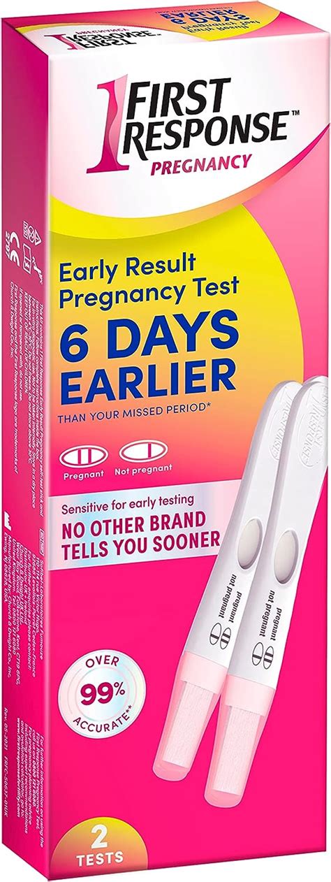 First Response Early Result Pregnancy Test 2 Count Pack Of 1