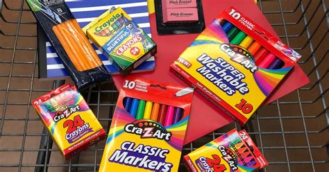 School Supplies From 25¢ On Crayola Cra Z Art And More