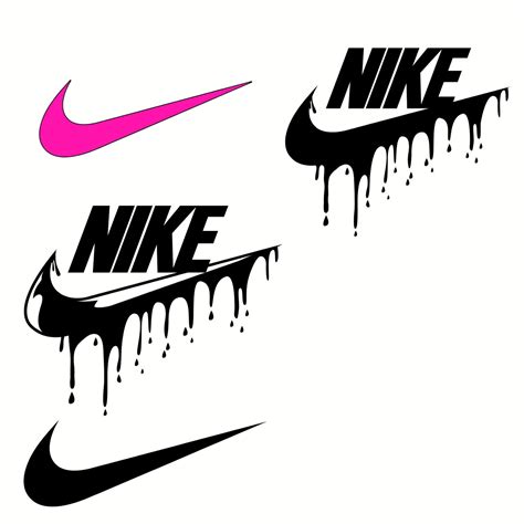 Swoosh Nike Dripping Drip Just Do It Logo Bundle Sports Brand Etsy