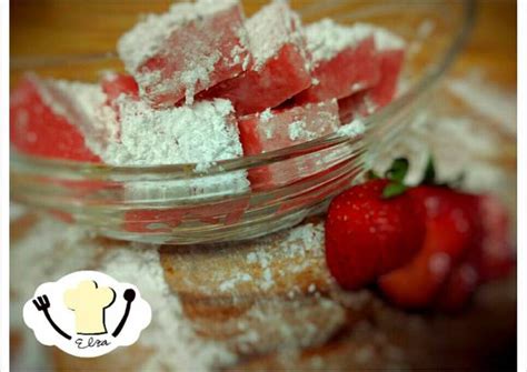 Resep Strawberry Turkish Delight Oleh Elza Simple Kitchen Cookpad