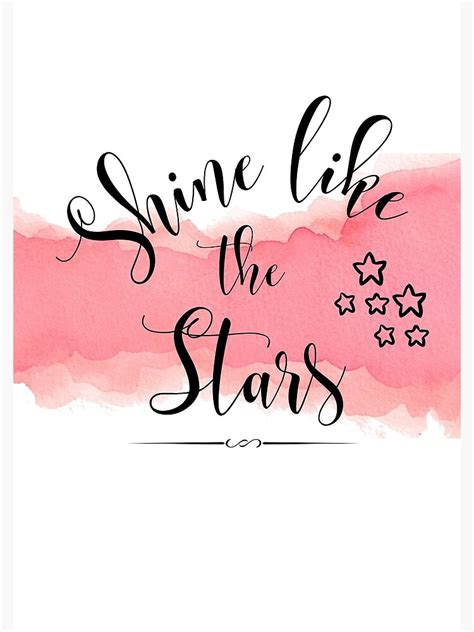 Pink Stationery Shine Like The Stars Spiral Notebook For Sale By