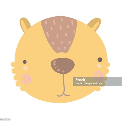 Cute Head Animal Isolated Icon Vector Illustration Of Beautiful Mammals