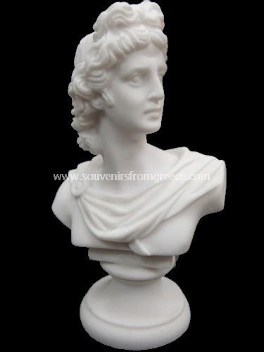 Apollo Greek Alabaster Bust Statue Greek Busts Sculptures Greek