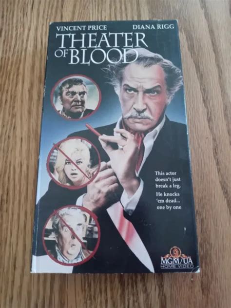 Theater Of Blood W Vincent Price And Diana Rigg Vhs 1986 999 Picclick