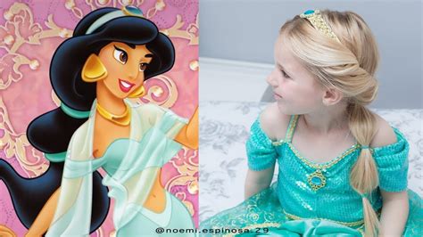 Peinado Para NiÑa Princesa Disney Jasmine Jasmine Hairstyle Tutorial Youtube