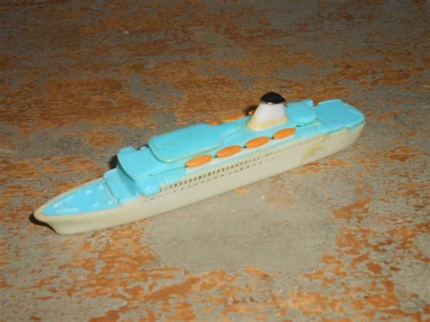 Vintage Toy Boat Plastic Ship Cruise Ship Plastic Toy Boat Toy