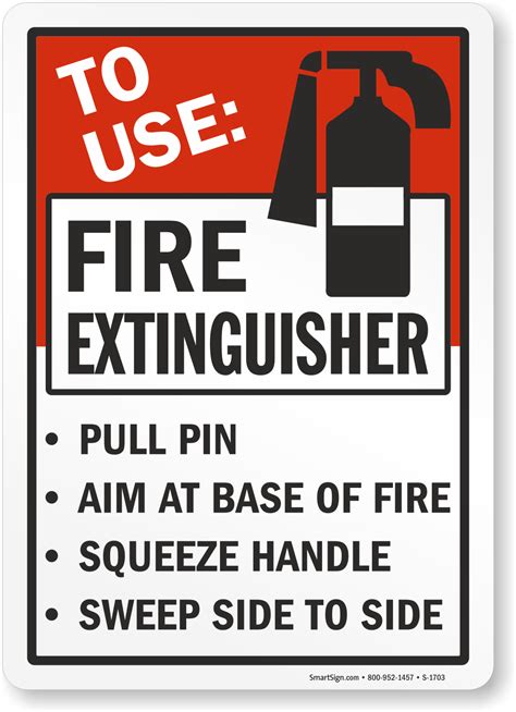 Fire Extinguisher Use Instructions Sign SKU S 1703 MySafetySign Com
