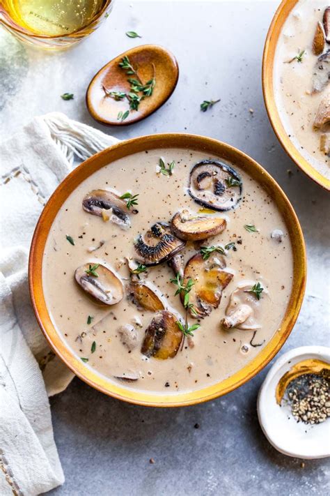Vegan Cream of Mushroom Soup (30 minutes) | Recipe | Mushroom soup ...