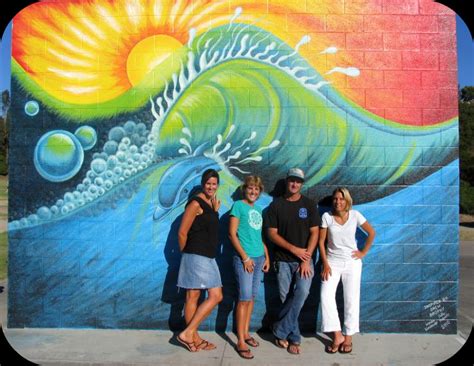 Mural artist, yvonne shahoud, has been in business for 20 years, creating beautiful murals for both residential decor or. Surf's Up at Del Lago School - A Community Effort - Drew ...