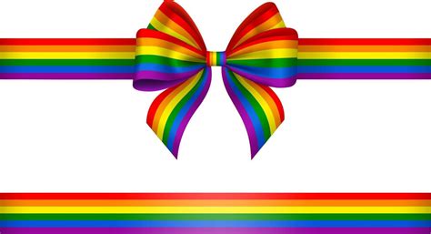 Bow And Ribbon With Rainbow Colors 2517287 Vector Art At Vecteezy