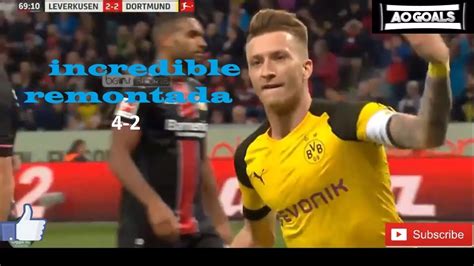 Borussia Dortmund Vs Bayer Leverkusen 4 2 All Goals Hd Youtube