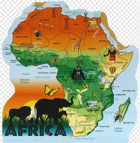 Línguas Da África Mapa Polityczna Continente África Bandeira Mundo
