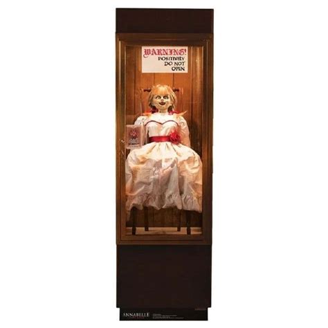 The Conjuring Annabelle Possessed Doll In Glass Case Life Size