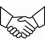 Handshake Clipart Drawn Partnership Transparent Agreement Deal
