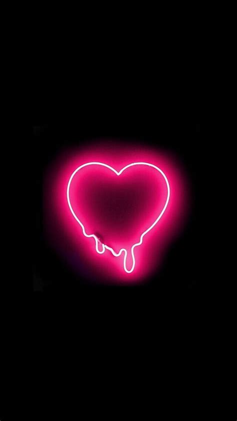 16 Neon Pink Heart Wallpaper References
