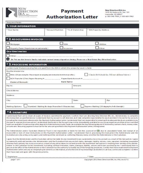 The best way to write an authorization letter for electric meter application is using a sample format. FREE 36+ Payment Letter Formats in MS Word | Google Docs | Pages | PDF