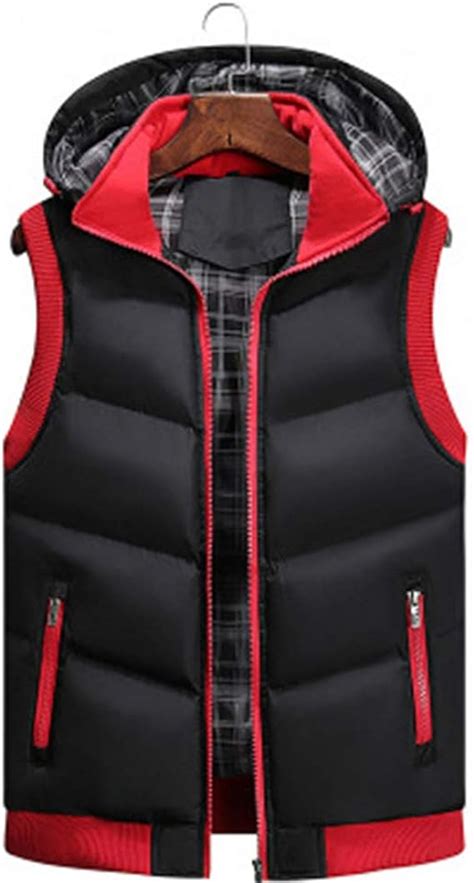 Mens Winter Gilet With Multi Pockets Warmer Light Weight Hooded Down