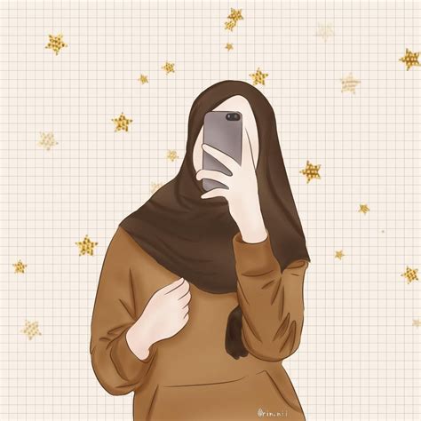 Profil Aesthetic Kartun Aesthetic Profile Pictures Girl Hijab Cartoon Images And Photos Finder