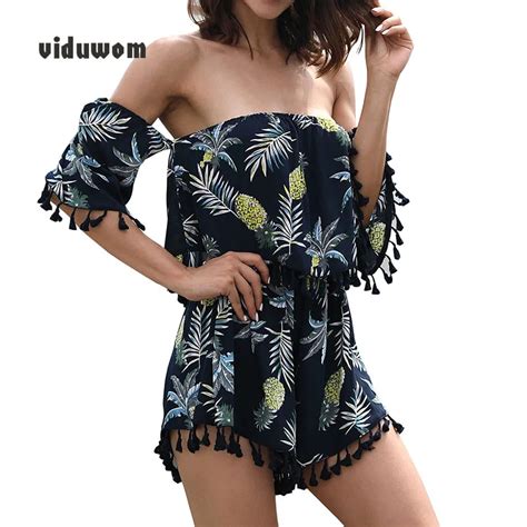 Women Summer Rompers Ladies Casual Playsuit Fashion Bohemian Floral