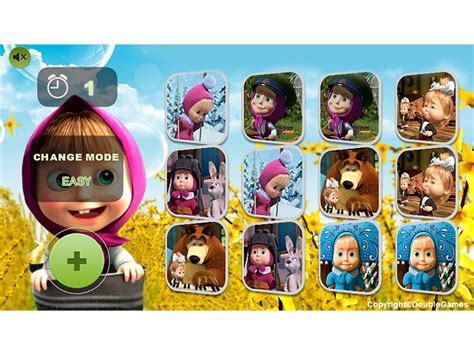Masha And The Bear Memory Game Game Download For Pc