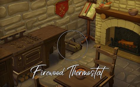 Firewood Thermostat Furniture Medieval The Sims 4