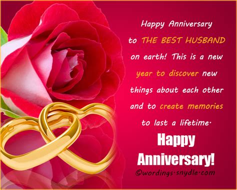 Wedding Anniversary Messages For Husband Wordings And Messages