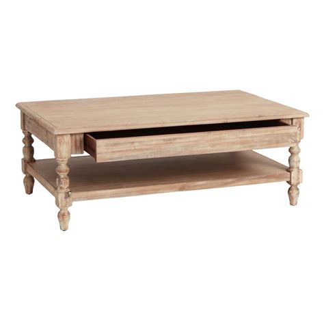 Everett Weathered Natural Wood Coffee Table World Market