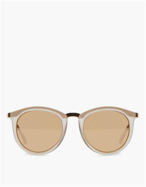 Le Specs No Smirking Sunglasses In Mist Matte Sunglasses Contemporary Accessories Round