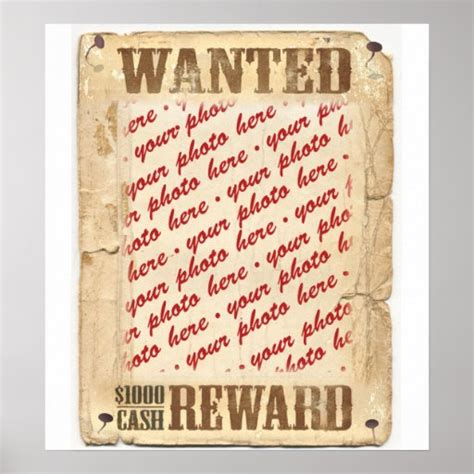 Wanted Poster Photo Frame Zazzle