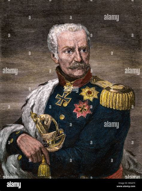 Field Marshal Gebhard Leberecht Von Blucher Prussian Commander At
