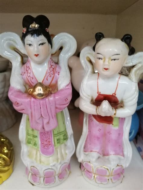 Dai Yutang Ceramic Golden Boy Jade Girl Hobbies And Toys Collectibles