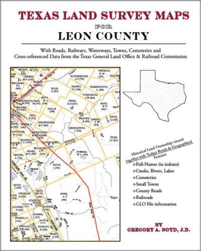 Leon County Texas Land Survey Maps Genealogy History Ebay