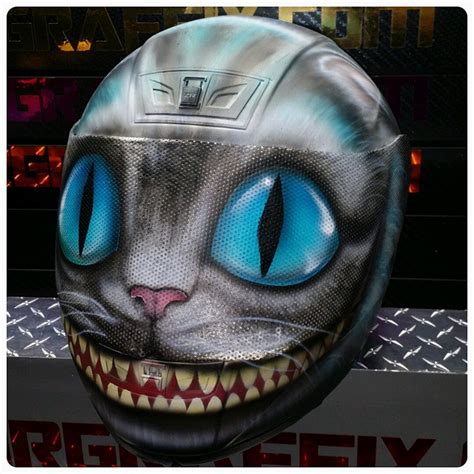 Custom helmet painting done on your helmet with your choice of themes. Cheshire Cat: All You Needed to Know About It