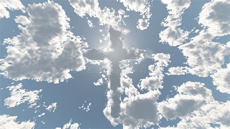 Cloud Cross In Sky Stock Illustration Illustration Of Design 61948193