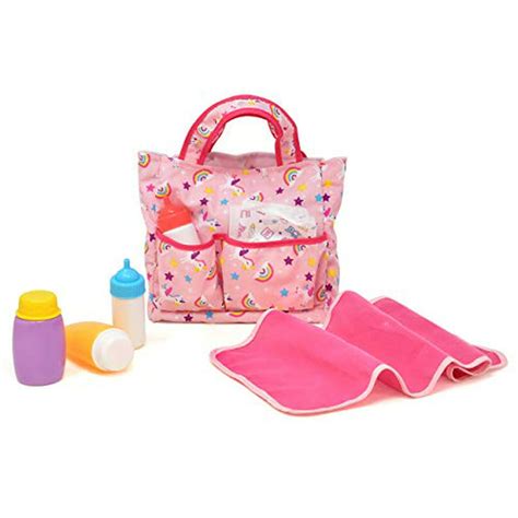 Baby Doll Diaper Bag With Accessories Doll Care Kit Changing Set