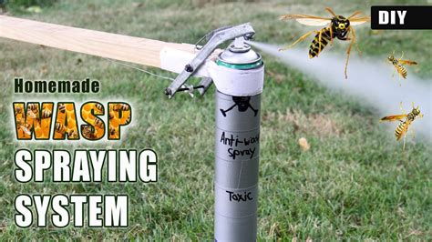 How To Make A Wasp Spraying System Diy Anti Pest Tool Youtube