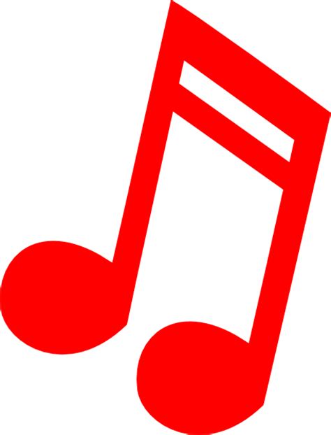 Red Music Note Clip Art At Vector Clip Art Online Royalty